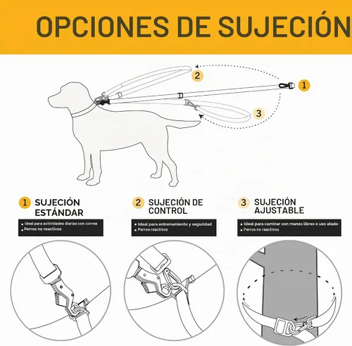 Vista 4 de Carhartt Pet - Correa totalmente ajustable para perros, costuras reflectantes para visibilidad, L