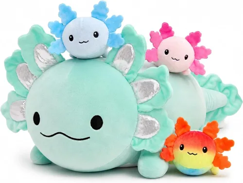 Vista 20 de BENINY - Juego de 4 piezas de peluche de águila calva, 18 pulgadas, mamá águila con 3 bebés