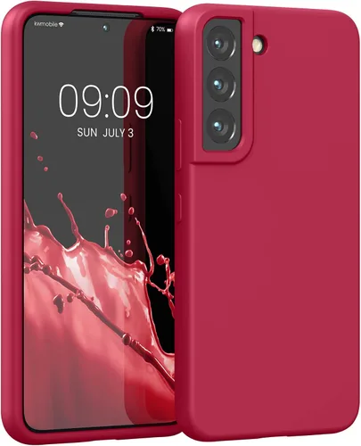 Vista 137 de kwmobile Funda compatible con Samsung Galaxy S9 - Funda de silicona TPU con acabado suave - Blue Reef