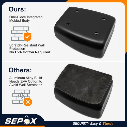 Vista 8 de SEPOX® Caja de seguridad de acero inoxidable con combinación de 4 dígitos para llaves de montaje en pared For Home Office Outdoor Realtor.