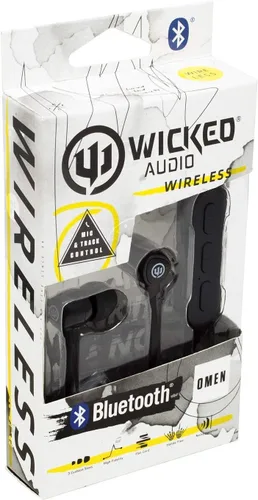 Vista 5 de Wicked Audio Omen Wireless - Auriculares Bluetooth con micrófono y control de pista, auriculares inalámbricos, aislamiento de ruido, auriculares