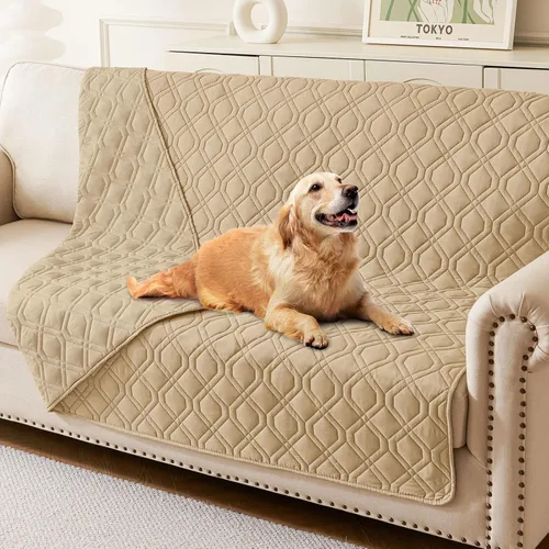 Vista 99 de hyha - Manta impermeable para cama de perro, mantas suaves para mascotas, funda impermeable para sofá para perros, fundas reversibles lavables