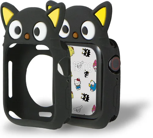 Vista 2 de Sonix x Sanrio Apple Watch Cover Estuche Protector de Goma para Apple Watch Estuche de Parachoques Se Ajusta a 38mm/40mm/41mm Chococat