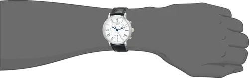 Vista 6 de Tissot Carson - Reloj de cuarzo suizo con caja de acero inoxidable 316L para hombre color negro cuero 20 T1224171603300 Negro - Reloj de cuarzo