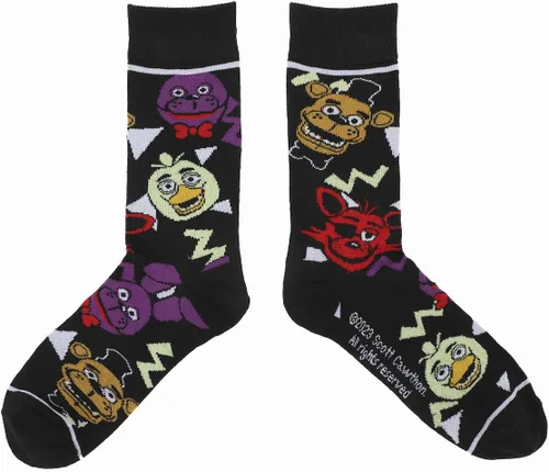 Vista 3 de Bioworld Calcetines casuales para adultos Five Nights at Freddy's, Multi colorido
