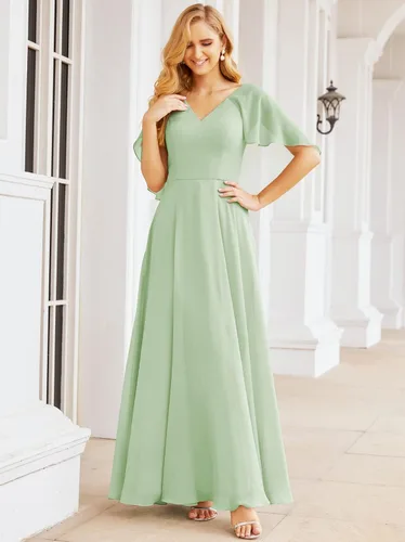 Vista 5 de Numbersea Vestidos de madre de la novia para boda, formal, vestido de fiesta de noche, vestido de graduación con capa