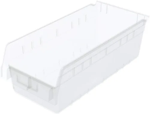 Vista 11 de Akro-Mils 30088 ShelfMax - Caja de almacenamiento de plástico para anidar, 18 pulgadas de largo por 8 pulgadas de ancho por 6 pulgadas de alto, Azul
