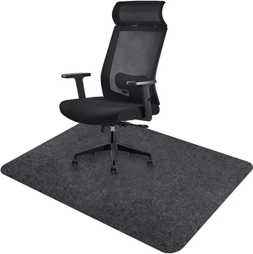Vista 15 de Icegrey Tapete para silla de oficina, rectangular, lavable, antideslizante, protector de suelo para suelos de madera dura y azulejos, color beige