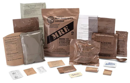 Vista 4 de US Military MRE, sabor surtido, paquete de 4, 2021