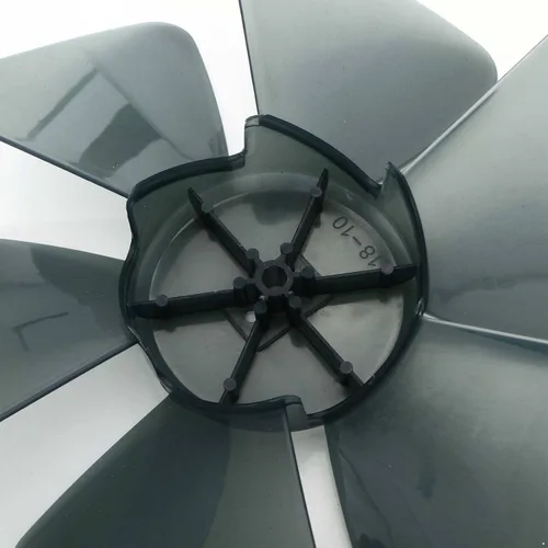 Vista 5 de dPois Hoja de ventilador de plástico hojas universal para el hogar, pedestal de pie para ventilador de mesa, pieza de repuesto con cubierta de Negro