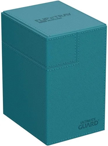 Vista 15 de Estuche Ultimate Guard Flip'n'Tray 100+, para 100 cartas con fundas dobles de TCG + bandeja para dados, negro, cierre magnético independiente