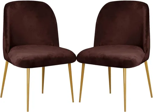 Vista 38 de Juego de 2 fundas superelásticas para sillas de comedor de 2/4/6, funda de terciopelo para sillas modernas de mediados de siglo, funda de silla sin