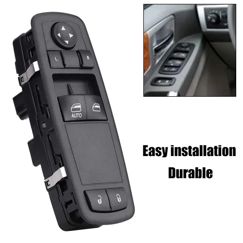 Vista 4 de Control de interruptor de ventana de coche, Control de interruptor de ventana eléctrica delantera izquierda para Chrysler Town & Country