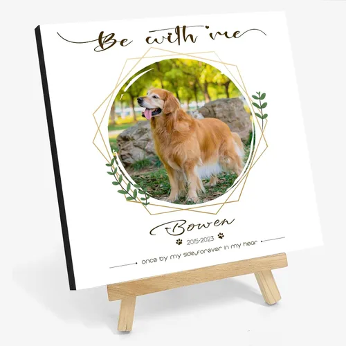 Vista 13 de Marco de fotos de perro personalizado con caballete, regalo conmemorativo personalizado para mascotas para amantes de las mascotas, retrato