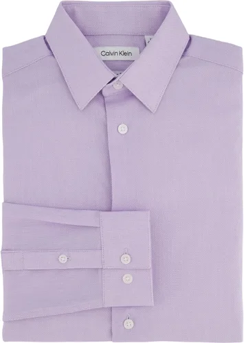 Vista 2 de Calvin Klein Camisa de vestir con estampado de manga larga para niño, estilo con puños abotonados