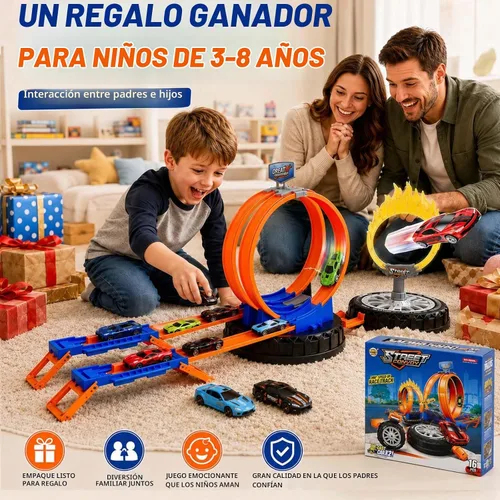 Vista 7 de 2026 All New Stunt Race Car Track Set for Kids 4-8