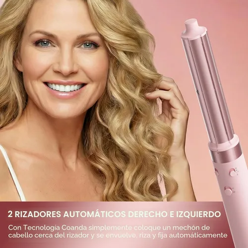 Vista 3 de [Usado] MESCOMB Cepillo secador de pelo de doble voltaje, envoltura 5 en 1 con rizadores de envoltura automática, secado rápido, alisado