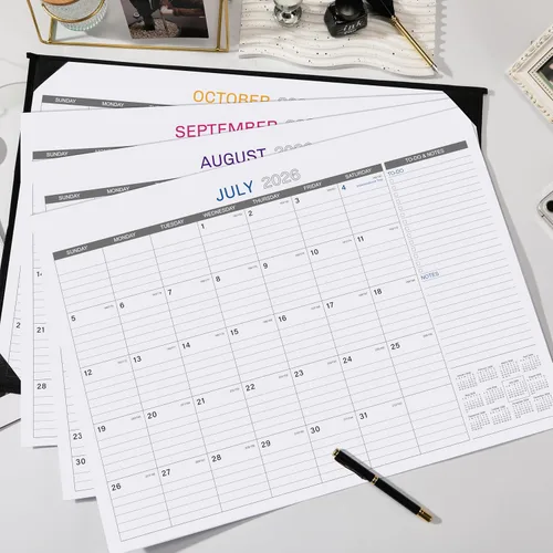 Vista 5 de Calendario de escritorio 2026, calendario de escritorio grande, enero de 2026 a diciembre de 2026, 22 x 17 pulgadas, suministros de oficina