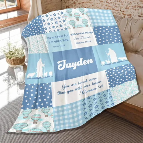 Vista 18 de Mantas de versículo bíblico de franela de felpa suave para niños, manta ligera para aire acondicionado para niños, decoración de sofá, habitación