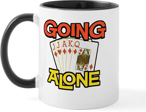 Vista 61 de CafePress Euchre Champ Mugs Taza de café de cerámica de 11 oz (11.0 fl oz)