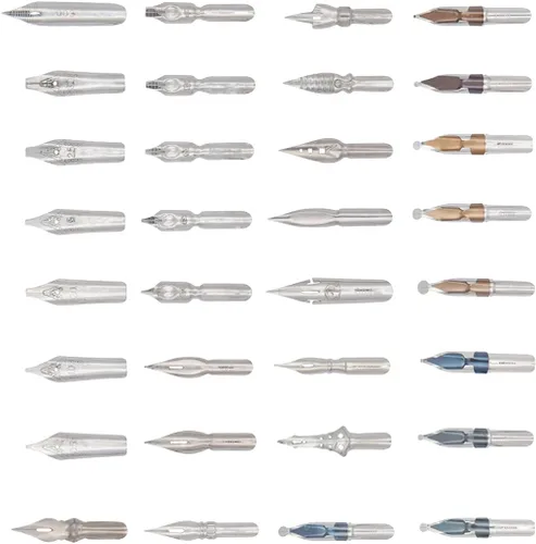 Vista 2 de Gullor 33 puntas de caligrafía para bolígrafos de inmersión, plumas de caligrafía, puntas de bolígrafo de inmersión