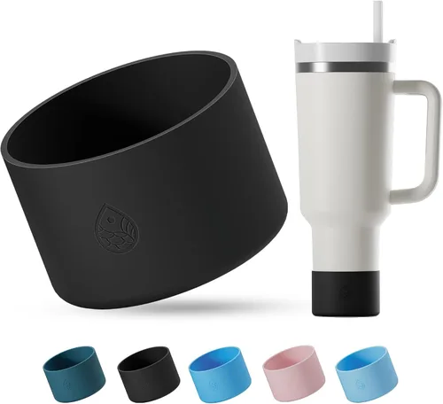 Vista 20 de Funda de silicona para botellas Stanley de 20-40oz, termos Hydro Flask, termos Simple Modern, termo Iron Flask, termos similares, accesorio
