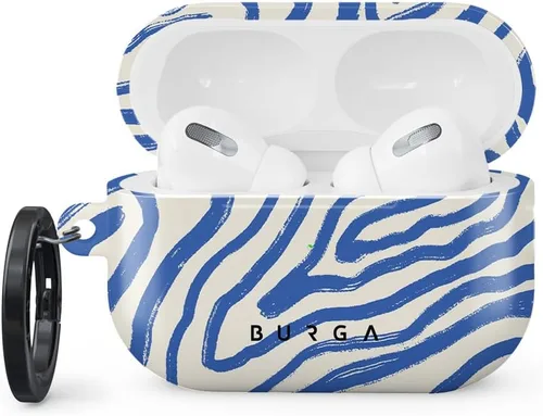 Vista 6 de Burga Funda para Airpods Pro 2 2022, compatible con Apple AirPods, funda protectora de plástico rígido, accesorios elegantes para teléfonos