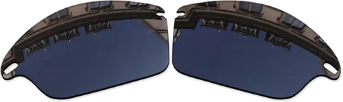 Vista 2 de Lenses Replacement for Oakley Fast Jacket OO9097 71mm Sunglass - Confirm Fit Scratch Resistant Abrigo de espejo negro polarizado