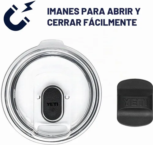 Vista 9 de YETI Rambler - Vaso apilable de 16 onzas, aislado al vacío, de acero inoxidable con tapa MagSlider Apilable