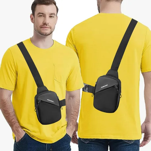 Vista 2 de Tealots Mini bolso bandolera para mujeres y hombres, bolsos cruzados pequeños, bolso ligero para teléfono, mochilas casuales
