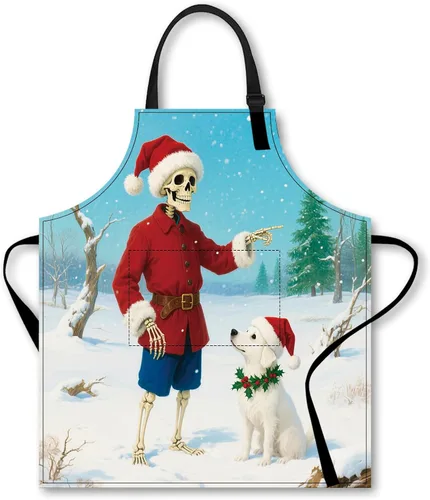 Vista 13 de Nuxovilar Bonito delantal de cocina, 26.77 x 30.7 pulgadas, ideal para cocinar diariamente, hornear, preparación de jardín