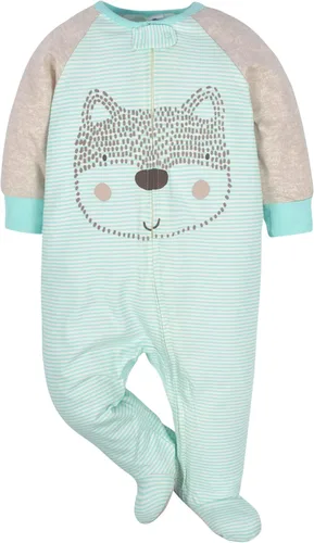 Vista 2 de Gerber baby-boys 4 Pack Sleep 'N Play Footie