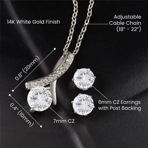 Vista 7 de 1988HUYHOAT Message Card Jewelry, Handmade Necklace, Pesonalized Wife Necklace, To My Dream Girl Our Love Knows No Distance Necklace Gift For Wife
