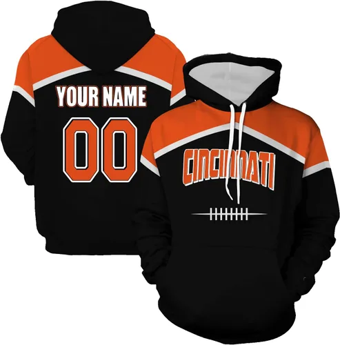 Vista 3 de Sudaderas con capucha personalizadas para hombre, regalos para fanáticos de la ciudad del fútbol, para mujeres, hombres, jóvenes, con nombre y número
