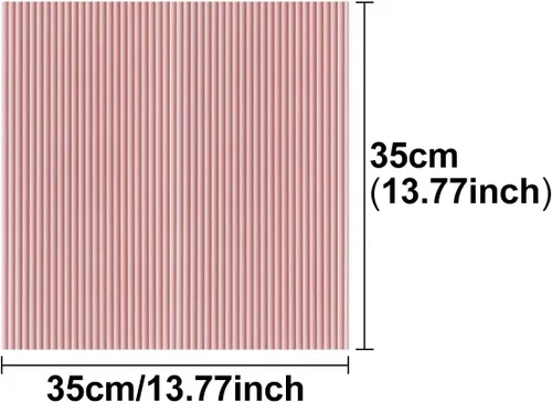 Vista 2 de Queenbox Panel de pared autoadhesivo de cilindro sintético de 13.8 x 13.8 pulgadas, papel tapiz moderno de espuma sólida para habitación, cocina