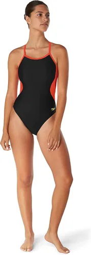 Vista 2 de Speedo Traje de baño de una pieza para mujer Prolt Flyback colores sólidos del equipo para adultos