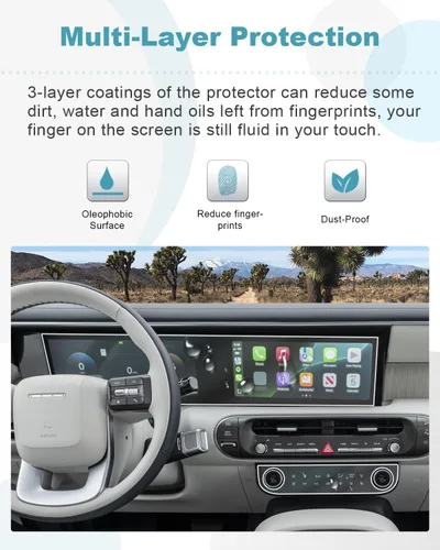Vista 5 de CDEFG 6 protectores de pantalla para Hyundai Palisade 2026 2027