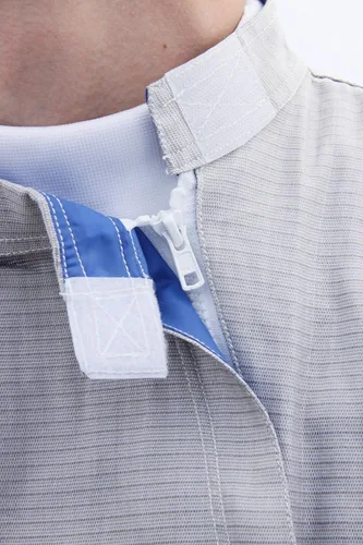Vista 2 de Morehouse USA Esgrima - Chaqueta eléctrica laminada laminada, Gris