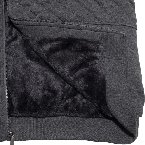 Vista 33 de Chaqueta con capucha con cremallera completa y forro de sherpa
