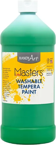 Vista 26 de Handy Art Little Masters - Pintura lavable, 16 onzas, color negro Bright & Mixable, High Opacity, Washable Colors for Classroom, Students, Kids