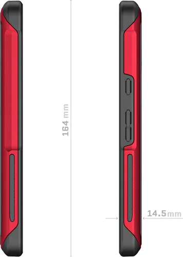 Vista 7 de Ghostek Atomic - Funda delgada transparente, parachoques de aluminio, protección resistente a prueba de golpes para Google Pixel 7 (6.3 pulgadas)