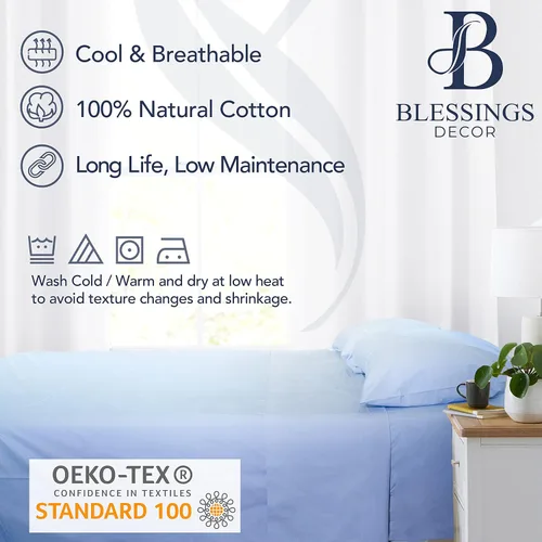 Vista 9 de Sábanas bajeras 100% algodón profundas con 3 piezas, 1 encimera, 1 sábana bajera de bolsillo profundo y 1 funda de almohada (gris oscuro, individual)