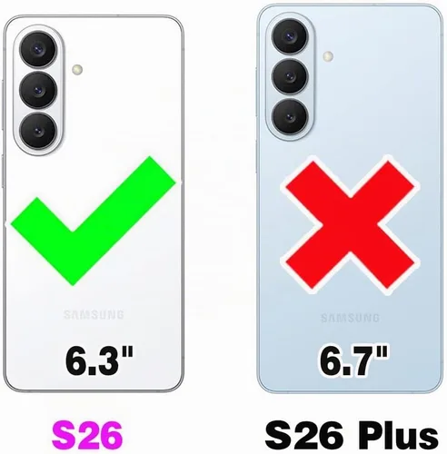 Vista 2 de Asuwish Funda de teléfono para Samsung Galaxy S26 5G con protector de pantalla de vidrio templado y tarjetero con soporte para tarjetero, soporte