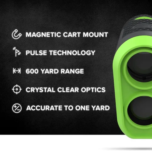 Vista 6 de Precision Pro NX9 Golf Rangefinder with Slope Switch – 900 Yards Laser Range Finder, Flag Lock Vibration, 6X Magnification, Magnetic Cart Mount