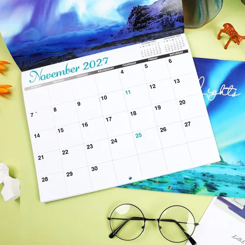 Vista 6 de Calendario de pared 2026-2027, calendario 2026-2027, julio 2026 - diciembre 2027, 8.5 x 11 pulgadas, calendarios 26-27, calendario de 18 meses