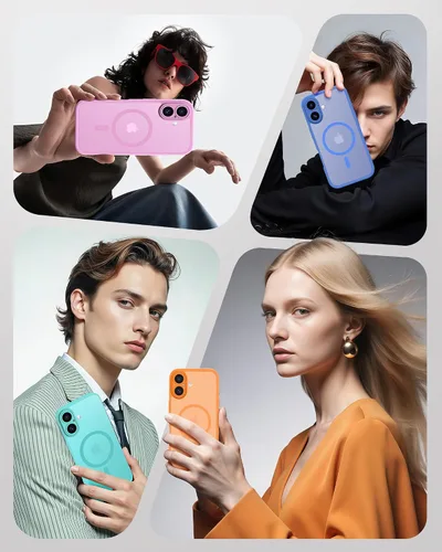 Vista 621 de TOCOL Funda para iPhone 11, compatible con Magsafe, protección completa de cámara, imanes integrados, protección contra caídas, funda translúcida