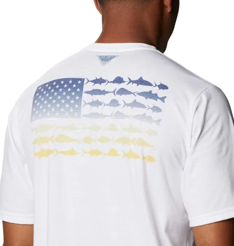 Vista 5 de Columbia mens Pfg Fish Flag Graphic Ss