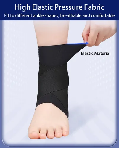 Vista 4 de Tobilleras para mujeres y hombres, 2 piezas de manga de compresión de tobillo para fascitis plantar, alivio de la fascitis plantar, calcetines