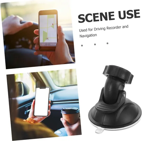 Vista 3 de Soporte para cámara de tablero de coche, soporte de cámara con ventosa, base giratoria de 360 grados para cámaras de tablero