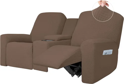 Vista 15 de Easy-Going - Sofá biplaza reclinable de 1 pieza con funda para consola central